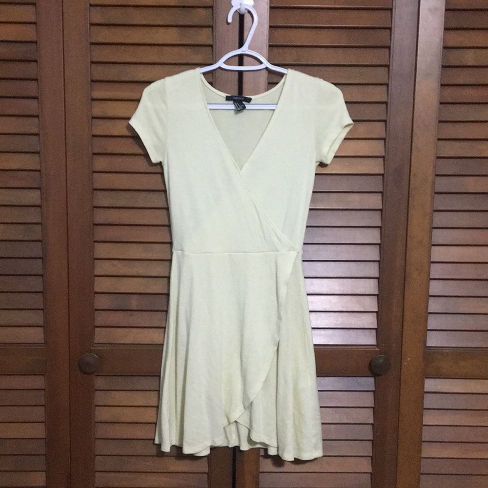 Yellows forever 21 lowcut dress